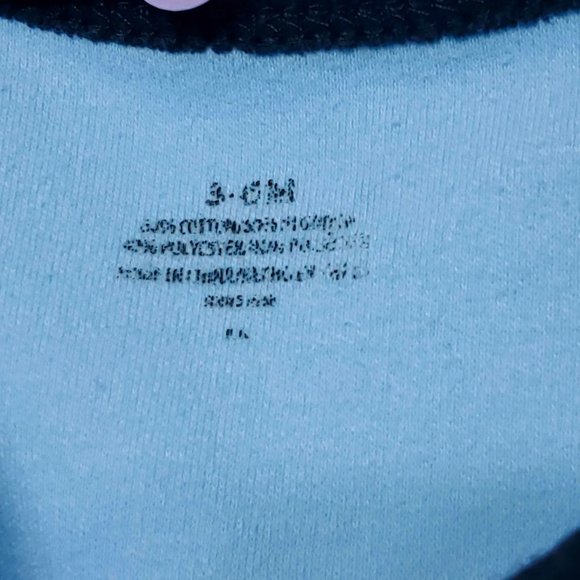 3/$15 Blue Graphic Lettering Onesie |Size: 3-6M - Picture 3 of 4